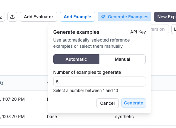 Generate Synthetic Examples